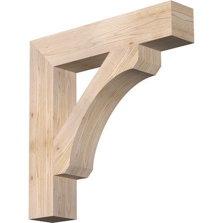 Ekena Millwork Legacy Block Smooth Bracket, Douglas Fir, 5 1/2"W x 30"D x 30"H BKT06X30X30LEC05SDF